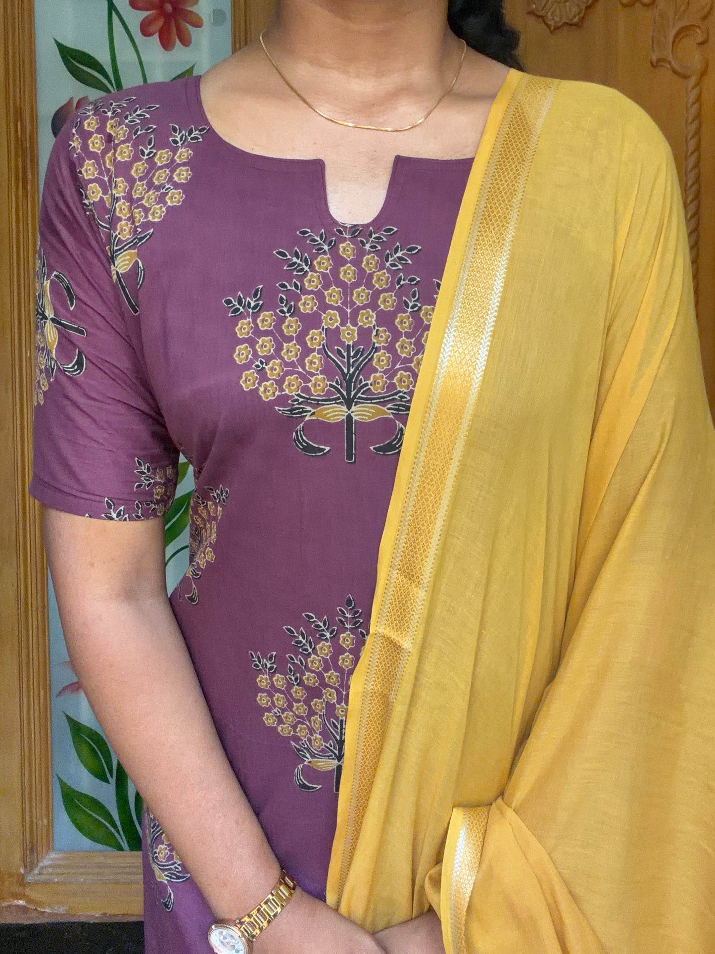 pure cotton kurti with soft cotton dupatta