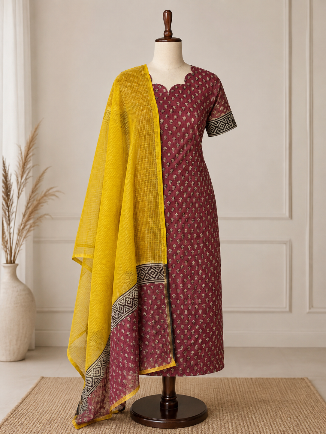 Pure cotton kota Kurti set(3pcs)