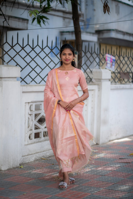 Premium Tissue salwar set with dupatta