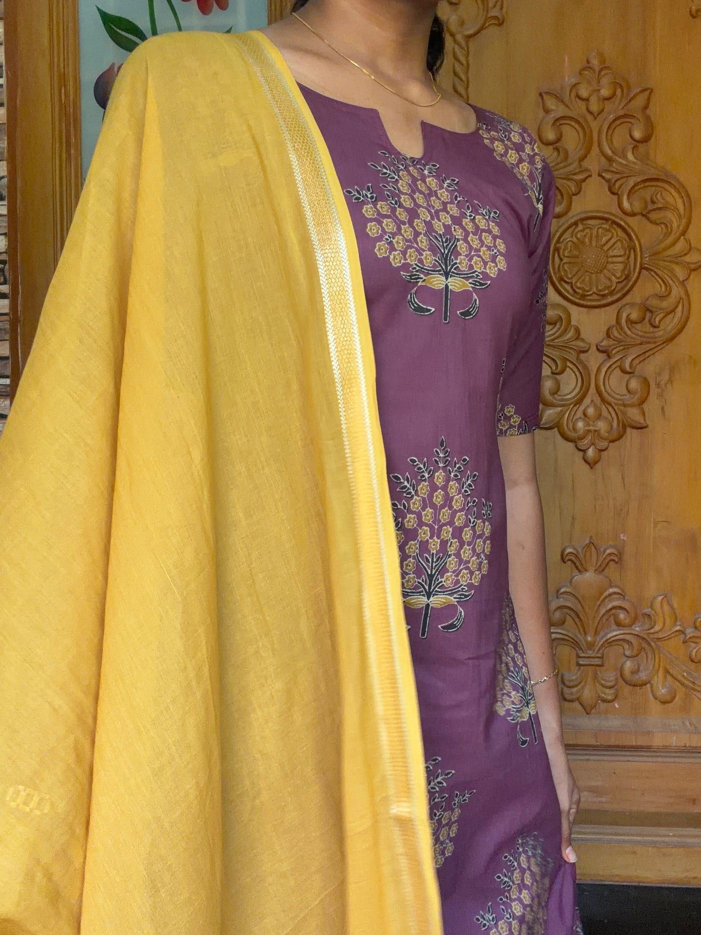 pure cotton kurti with soft cotton dupatta