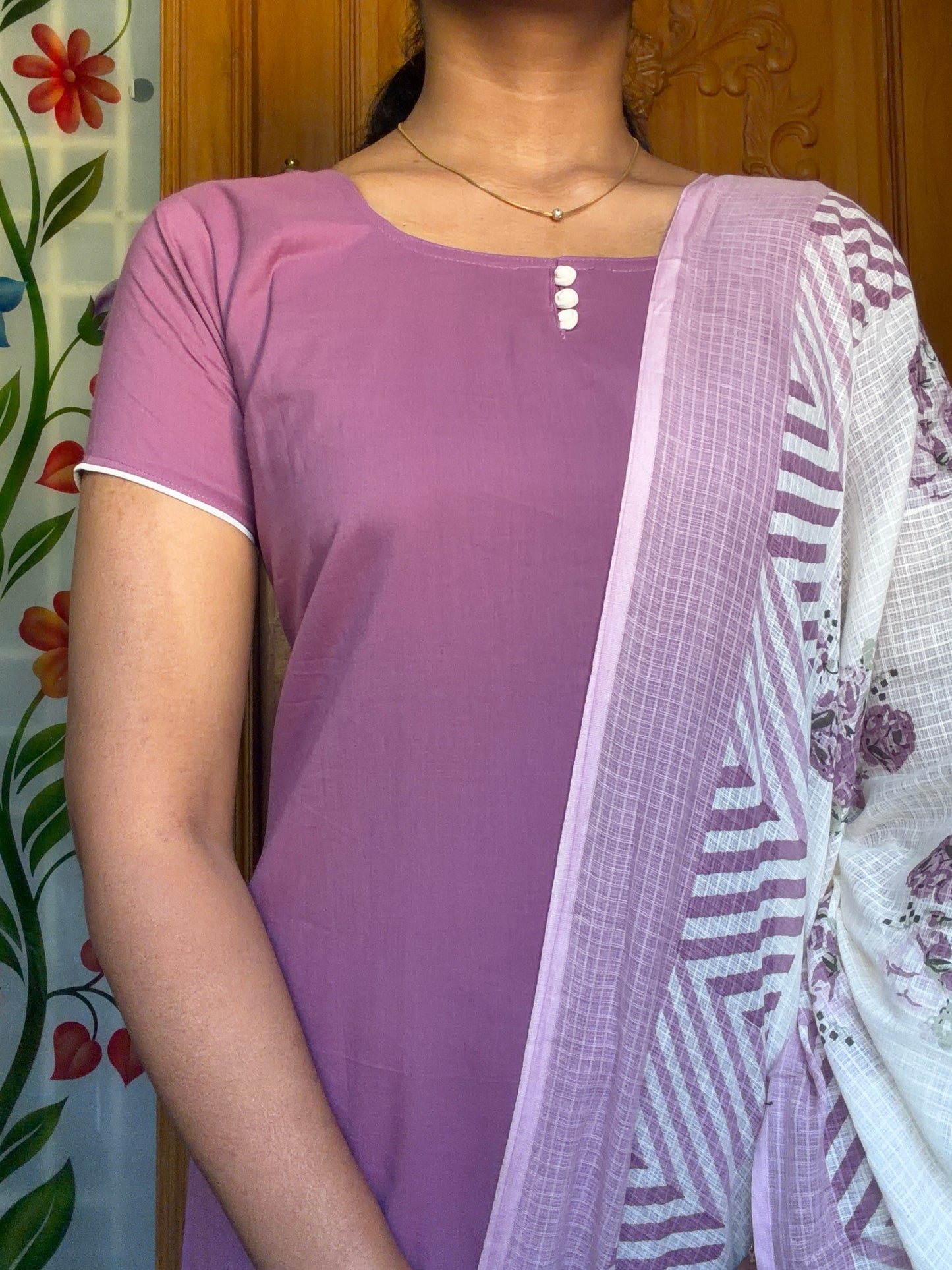soft cotton kurti with dupatta