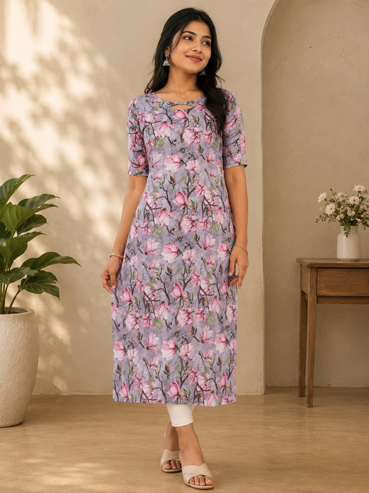 Pure cotton kurti with lining