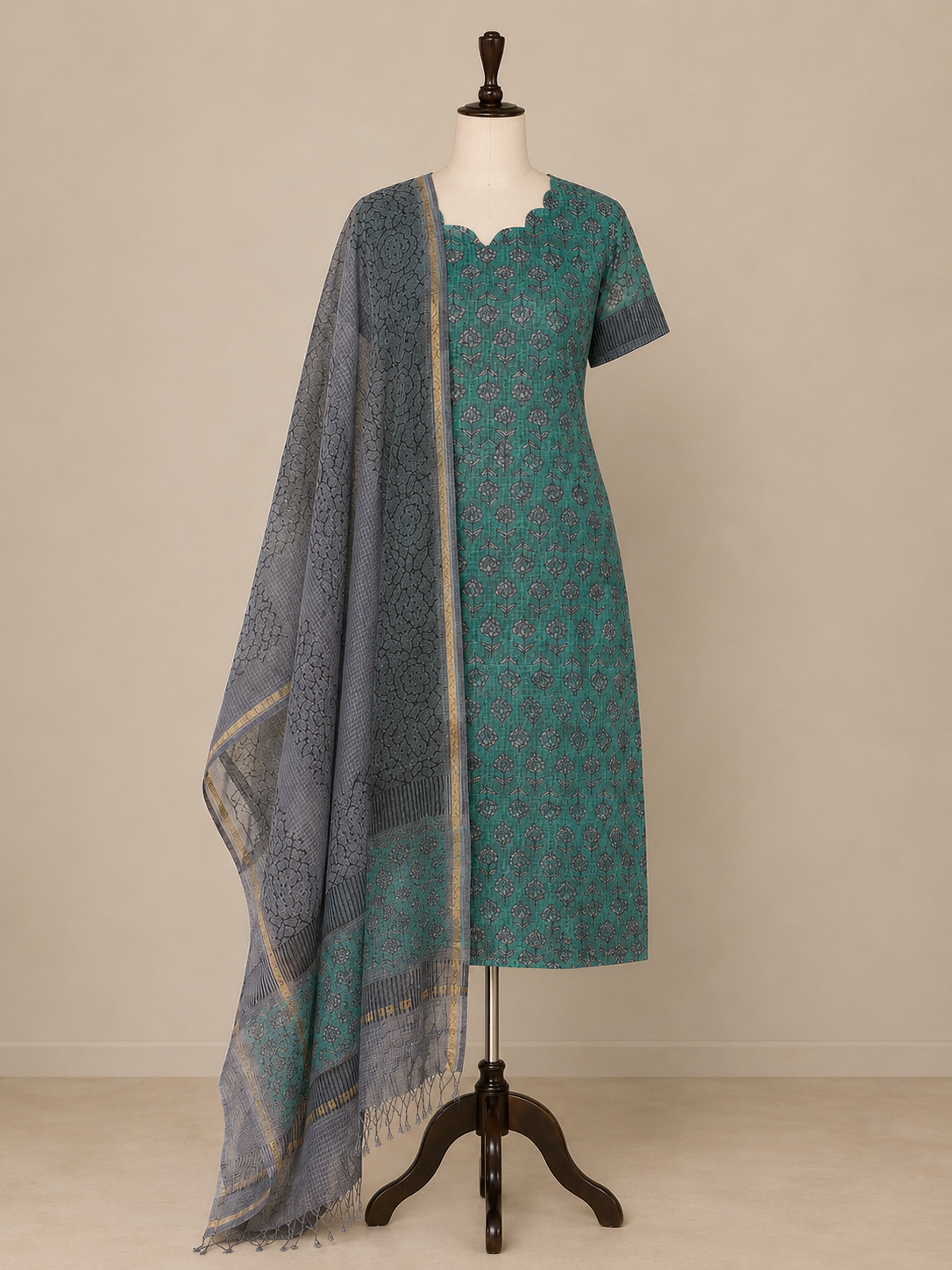 Green mist - Pure Kota doria (3 piece set)