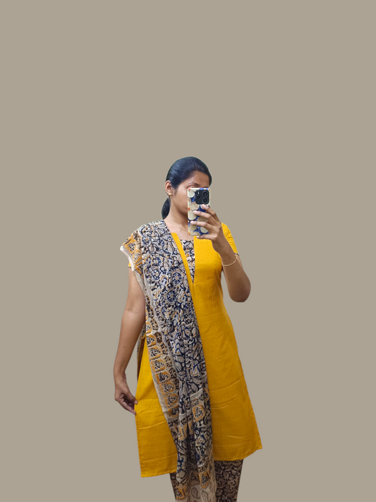 Pure cotton kalamkari 3pcs set