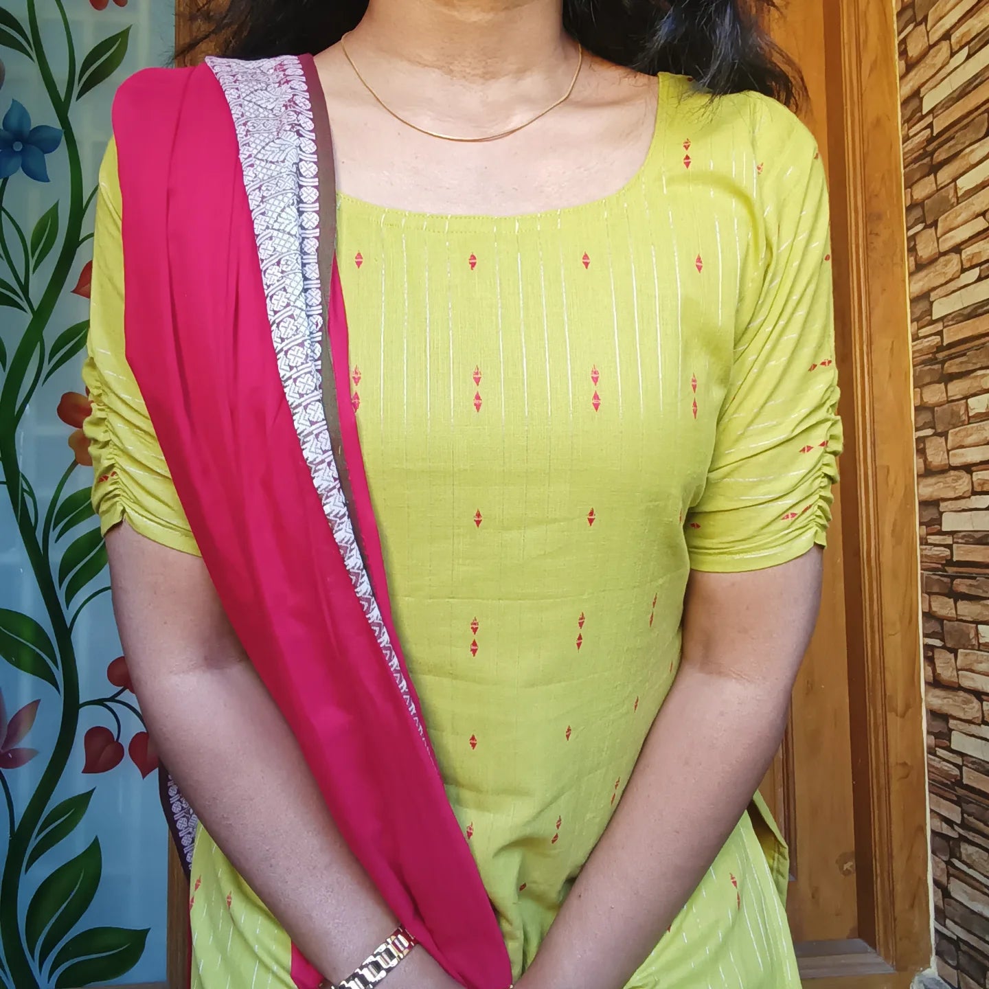 Pure cotton kurti with dupatta set