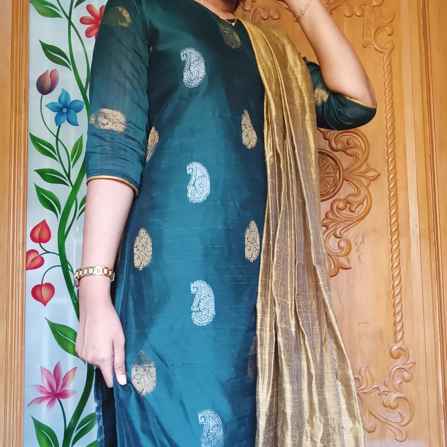Premium raw silk 3pcs set