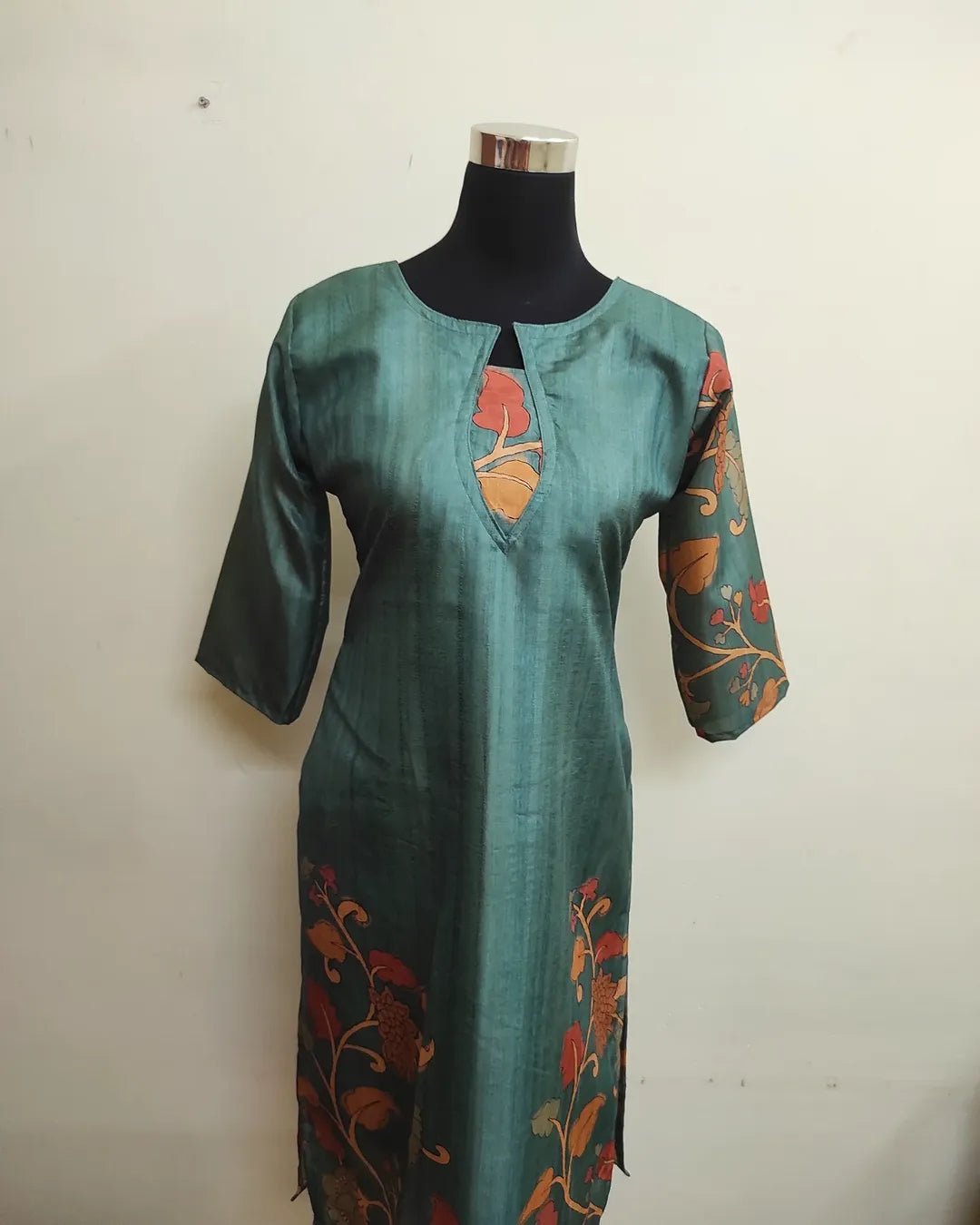 premium Tussar Kurti with lining
