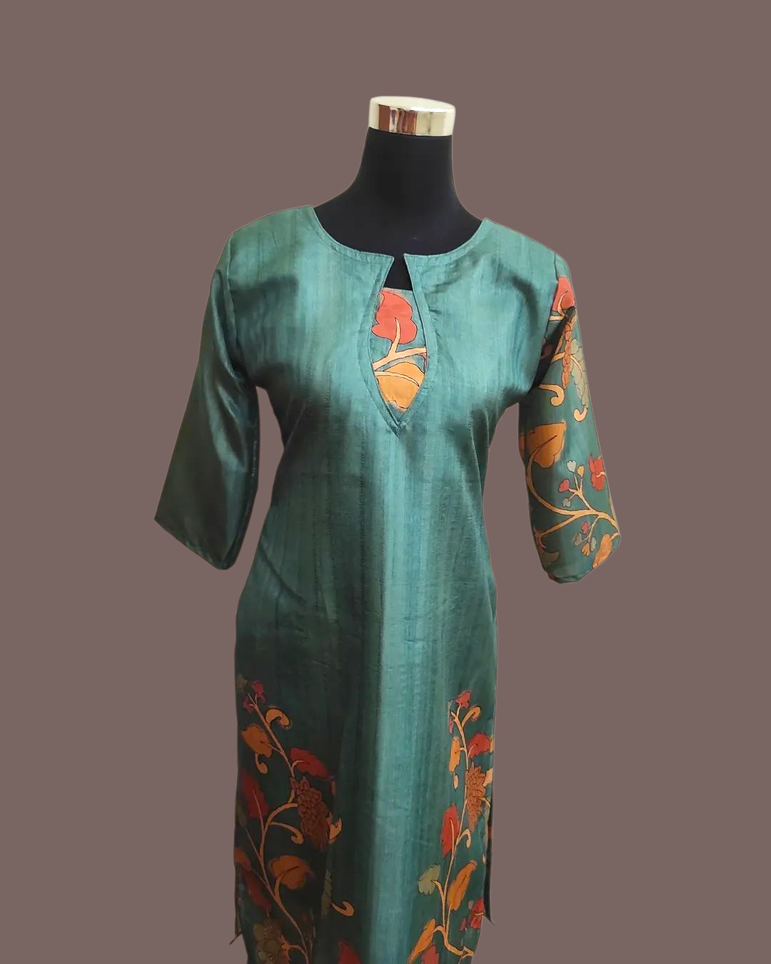 premium Tussar Kurti with lining