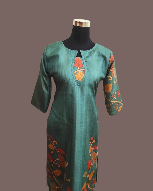 premium Tussar Kurti with lining
