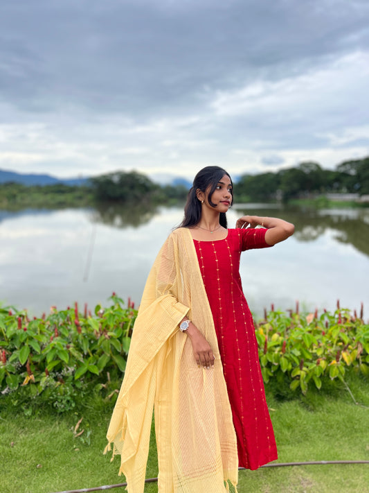 Premium Raw silk 3 piece set