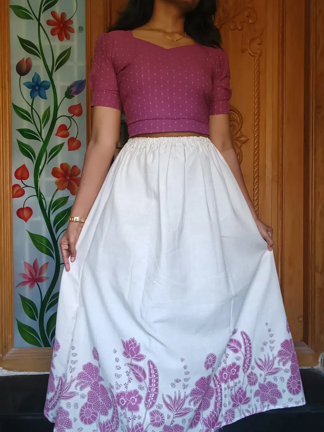 Pure cotton Skirt set or Maxi