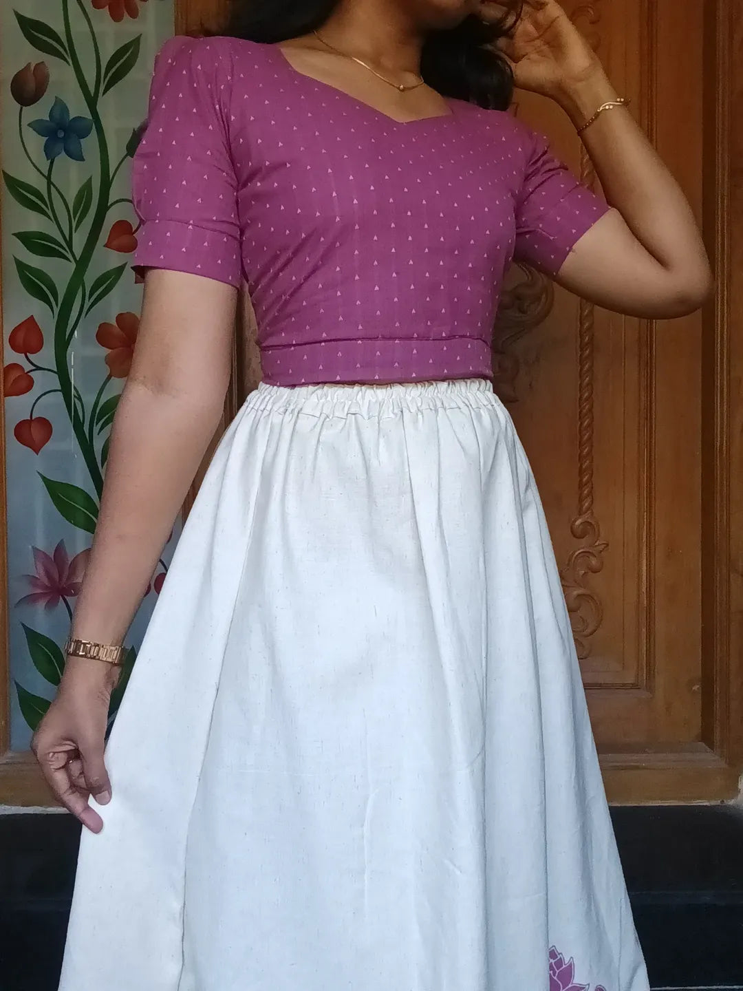 Pure cotton Skirt set or Maxi