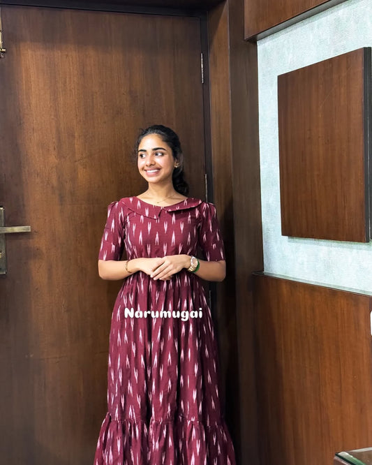 Handloom Ikkat maxi