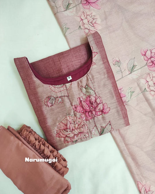 3 piece set (kurti+ pant +shawl)