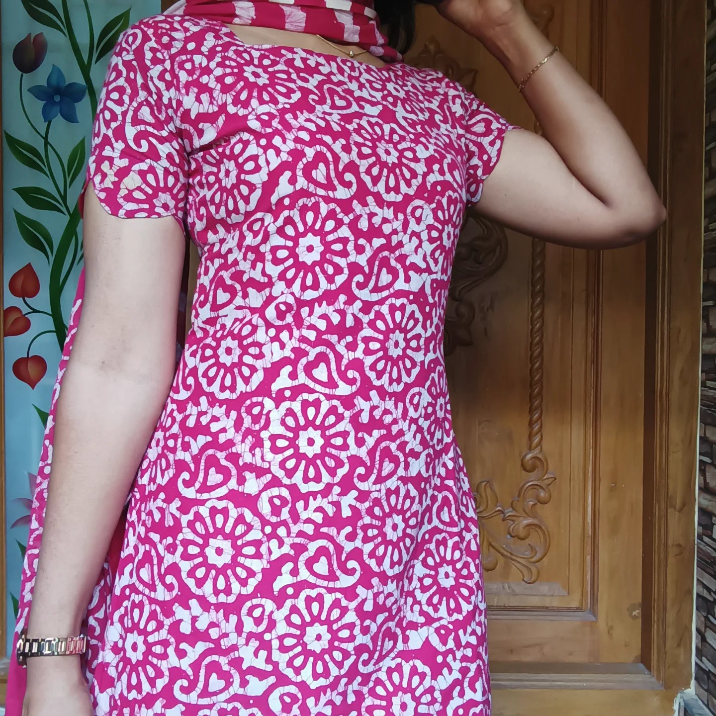 Pure cotton batik printed 3pcs set